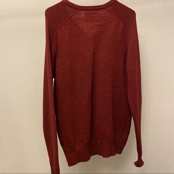 GBG Los Angeles NWT Sweater XL Red Premium Cotton Raul LS Crew Men’s Maroon New - Picture 4 of 9